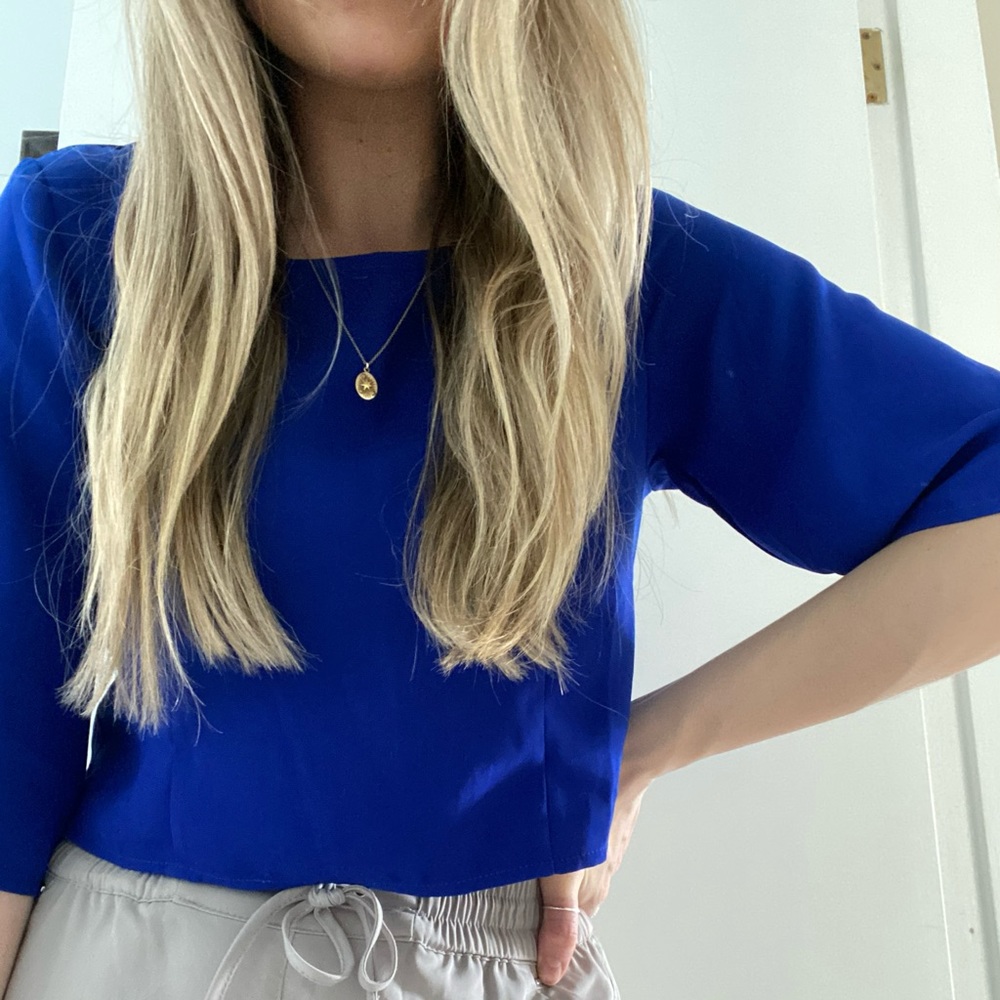 TOBI blue blouse